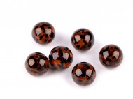 Plastové korálky leopardí vzor 16 mm