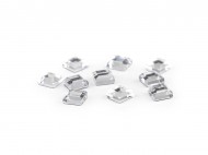 Nažehlovací kamínky hotfix čtvereček rovné broušení 4x4 mm