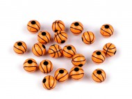 Plastové korálky basketbal 11 mm