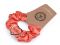 Saténová scrunchie gumička do vlasů / náramek srdc