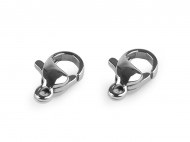 Karabinka z nerezové oceli 6x10 mm platina, 10 ks - zvětšit obrázek