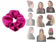 Saténová scrunchie gumička do vlasů - zvětšit obrázek