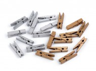 Dřevěný kolíček metalický 7x35 mm - zvětšit obrázek