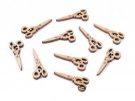 Dřevěné nůžky k nalepení 13x30 mm - zvětšit obrázek
