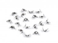 Kaloty z nerezové oceli 6 mm platina, 20 ks - zvětšit obrázek