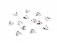Koncovka rozevírací z nerezové oceli 2 mm platina, 20 ks - zvětšit obrázek
