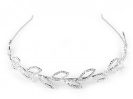 Štrasová čelenka do vlasů crystal, 1 ks - zvětšit obrázek