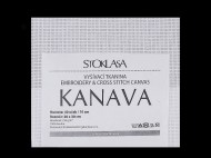 Vyšívací tkanina Kanava 20x30 cm 40 oček bílá, 1 ks - zvětšit obrázek
