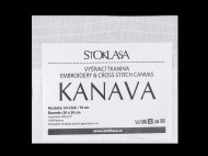 Vyšívací tkanina Kanava 20x30 cm 54 oček bílá, 1 ks - zvětšit obrázek
