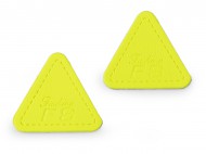 Ozdoba / nášivka / ochrana švů na oděvy 25 mm 6 žlutá neon, 100 ks - zvětšit obrázek