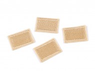 Nažehlovací záplaty pro opravy dírek i zdobení 23x33 mm 1 béžová světlá, 10 ks - zvětšit obrázek
