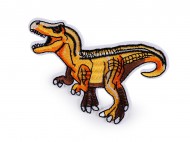 Nažehlovačka dinosaurus 1 oranžovožlutá, 10 ks - zvětšit obrázek