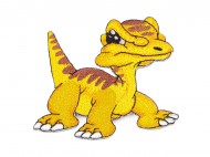 Nažehlovačka dinosaurus 1 žlutá, 1 ks - zvětšit obrázek