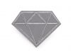 5 šedá diamant, 10 ks