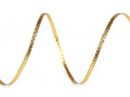 Stuha s lurexem šíře 3 mm vánoční