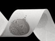 Vánoční stuha šíře 50 mm baňka - zvětšit obrázek