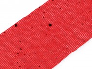 Vánoční stuha metráž imitace juty s glitry šíře 60 mm - zvětšit obrázek