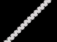 Ozdobná pruženka šíře 10 mm 1 Off White, 1 m - zvětšit obrázek
