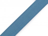 Pruženka s rypsovým vzorem / ramínková šíře 20 mm 3 modrá jeans, 18 m - zvětšit obrázek