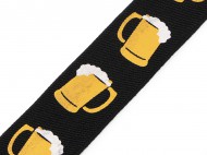 Šlová pruženka pivo šíře 35 mm černá, 1 m - zvětšit obrázek