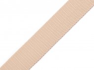 Popruh polypropylenový šíře 25 mm 74 béžová světlá, 5 m - zvětšit obrázek