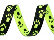 Popruh na vodítko / obojek šíře 15 mm 1 (101) žlutá neon, 1 m - zvětšit obrázek
