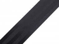 Hladký oboustranný popruh s leskem šíře 50 mm 1 černá, 1 m - zvětšit obrázek