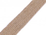 Jutový popruh šíře 30 mm režná, 1 m - zvětšit obrázek