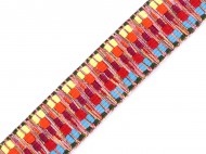 Oboustranný popruh šíře 38 mm multikolor, 1 m - zvětšit obrázek