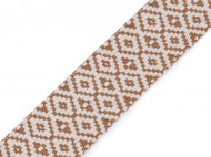 Oboustranný popruh šíře 50 mm 1 béžová, 1 m - zvětšit obrázek