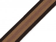 Oboustranný popruh šíře 38 mm 4 hnědá, 1 m - zvětšit obrázek