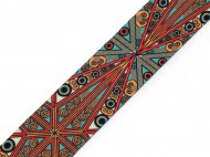 Oboustranný popruh šíře 38 mm 5 tyrkys, 1 m - zvětšit obrázek