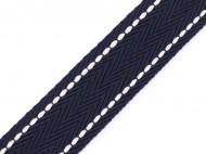 Popruh šíře 50 mm 2 modrá tmavá, 1 m - zvětšit obrázek