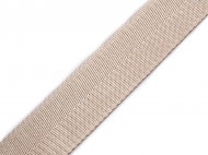 Hladký oboustranný popruh s leskem šíře 38 mm 2 béžová světlá, 1 m - zvětšit obrázek
