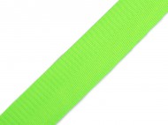 Hladký oboustranný popruh s leskem šíře 38 mm 9 zelená neon, 1 m - zvětšit obrázek