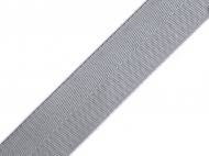 Hladký oboustranný popruh s leskem šíře 38 mm 11 šedá světlá, 1 m - zvětšit obrázek