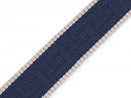 Popruh šíře 50 mm 1 modrá béžová, 1 m - zvětšit obrázek