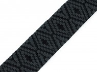 Oboustranný popruh šíře 50 mm 2 šedá černá, 1 m - zvětšit obrázek
