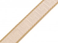 Popruh šíře 25 mm 1 béžová světlá béžová, 1 m - zvětšit obrázek