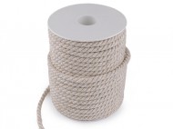 Kroucená šňůra dvoubarevná 6 mm macrame 1 (C 12) režná, 25 m - zvětšit obrázek
