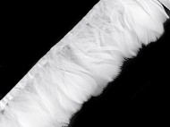 Prýmek - husí peří 6-11 cm 1 bílá, 1 m - zvětšit obrázek