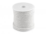 Bavlněná šňůra kroucená 5 mm macrame 2 Off White, 15 m - zvětšit obrázek