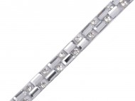 Prýmek se skleněnými broušenými kamínky šíře 5 mm nažehlovací 1 crystal, 1 m - zvětšit obrázek