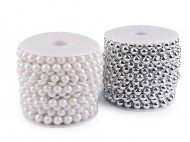 Perlový řetěz - půlperle 10 mm - zvětšit obrázek