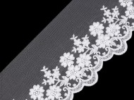 Vyšíváná krajka na monofilu šíře 90 mm 1 Off White, 13.5 m - zvětšit obrázek