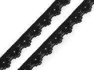 Elastická krajka šíře 15 mm 2 černá, 1 m - zvětšit obrázek