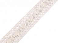 Bavlněná krajka / vsadka paličkovaná šíře 33 mm - zvětšit obrázek