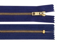 Kovový zip No 5 délka 18 cm (jeansový) 330 modrá tmavá, 1 ks - zvětšit obrázek
