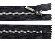 Kovový zip No 5 délka 16 cm (jeansový) 322 černá, 1 ks - zvětšit obrázek