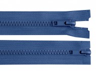 Zip kostěný No 5 dělitelný 2 jezdce / dvoucestný 85 cm bundový 220 modrá jeans tmavá, 1 ks - zvětšit obrázek